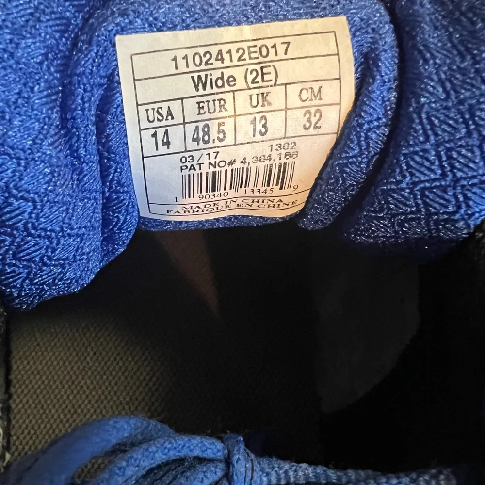 Brooks GTS Adrenaline 17. Running Shoes in Black and Blue size 14 wide. Men’s - Picture 6 of 10